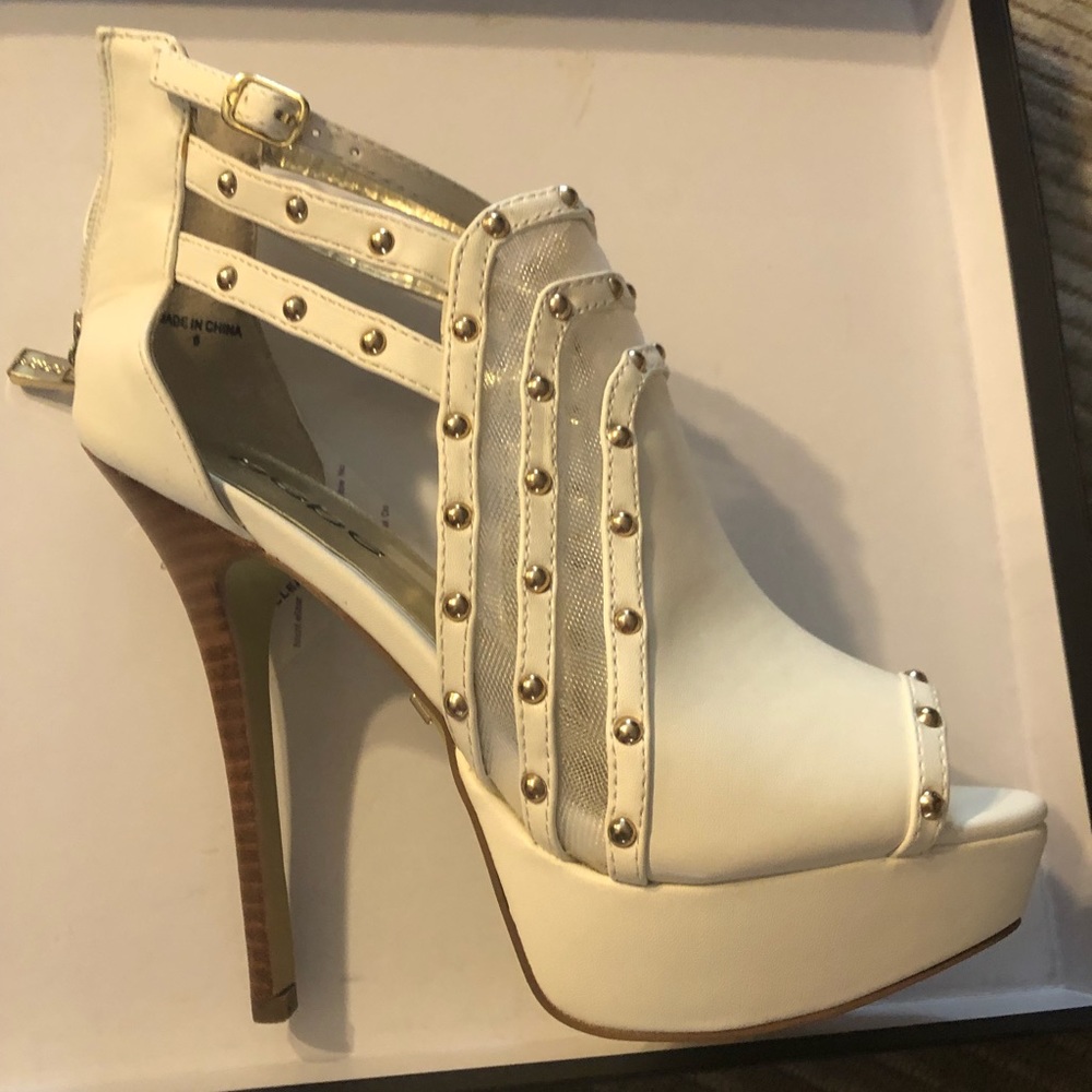 Ankle studded bootie sandal